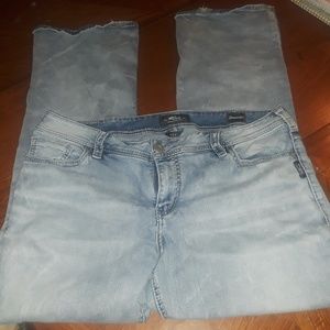 Silver suki size 20W demolition jeans